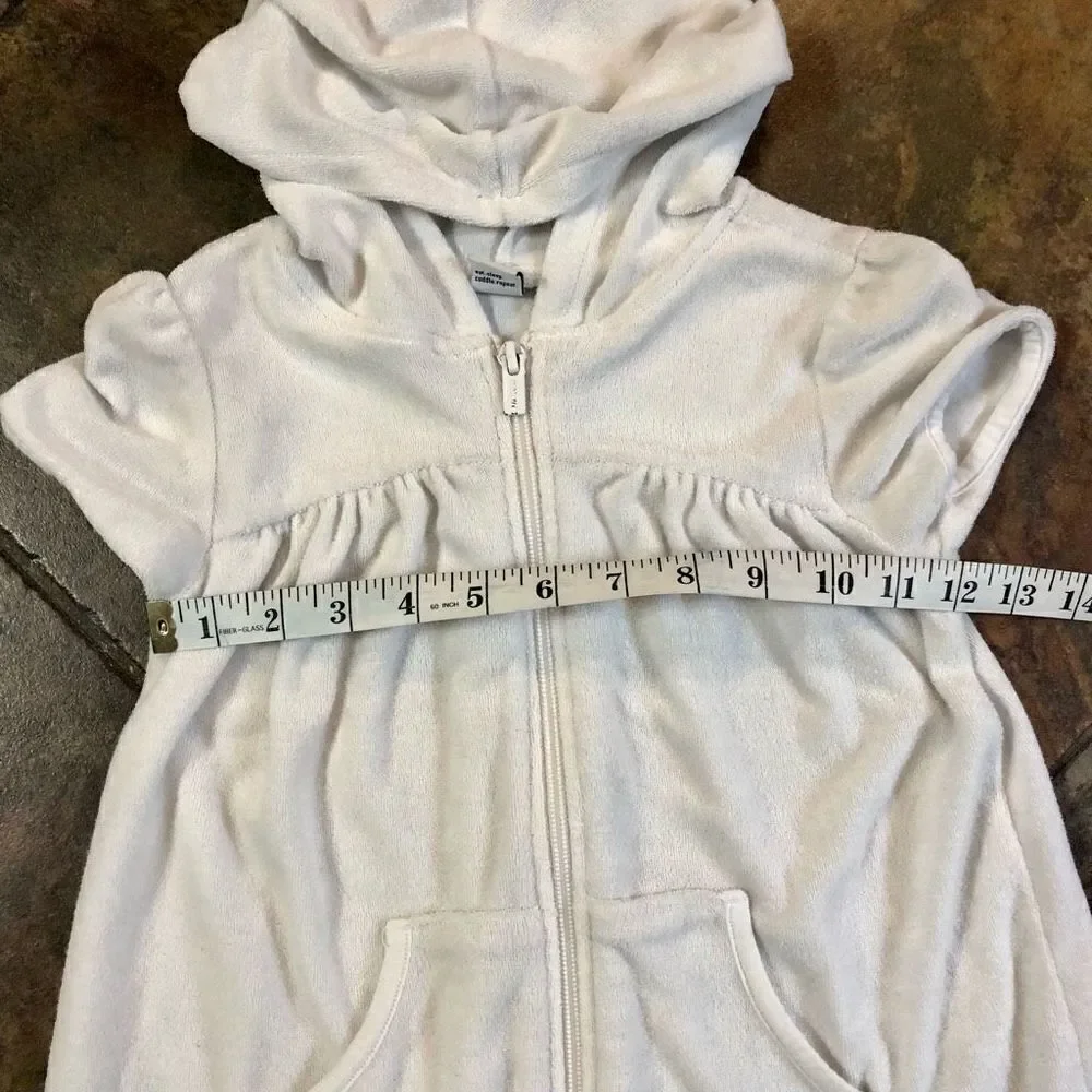 Old Navy Girls White Terrycloth Swimsuit Cover Up Size 5T
